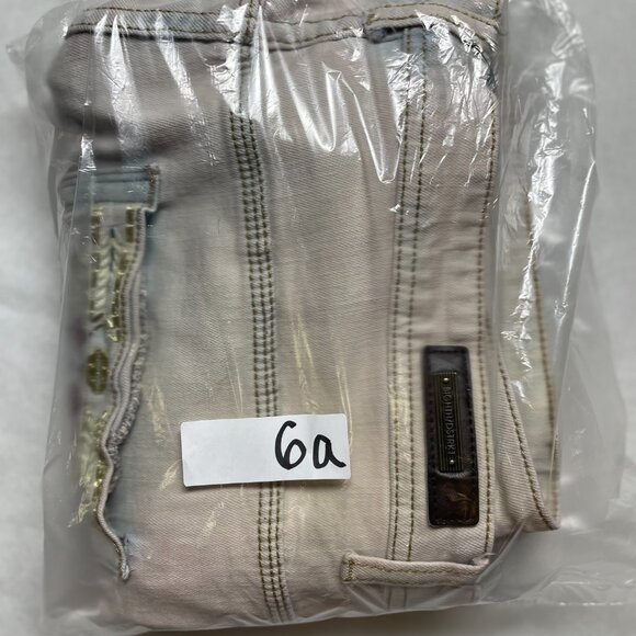 8ighth Dstrkt Mens Blue Pink Boho Embroidered Embellished Denim Jeans 40x34 - Picture 15 of 15